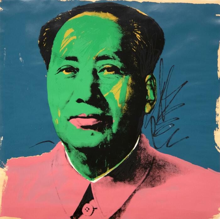 Мао, Энди Уорхол, 1972 год. \ Фото: onlineonly.christies.com.