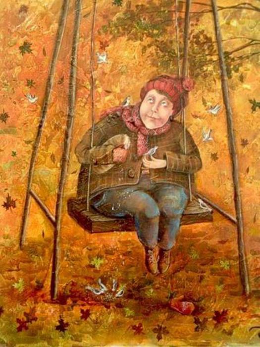 Осенние качели. Автор: Яна Фефелова. 