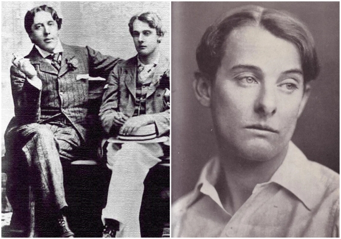Слева направо: Оскар Уайльд и лорд Альфред Дуглас, 1893 год. \ Альфред Дуглас, 1903 год.