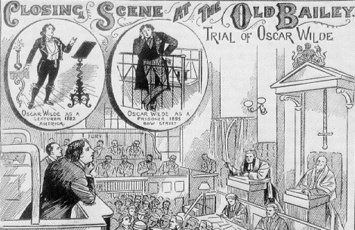 Заключительная сцена в Олд-Бейли, май 1895 года. \ Фото: npr.brightspotcdn.com.