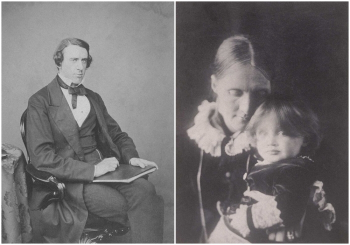 Слева направо: Лесли Стивен, отец Вирджинии Вулф, 1860 год. \ Джулия Стивен и Вирджиния, 1884 год.