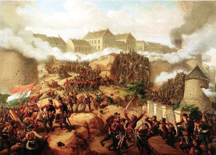 Битва при Буде в Венгрии, во время революций 1848 года, XIX век. \ Фото: google.com.