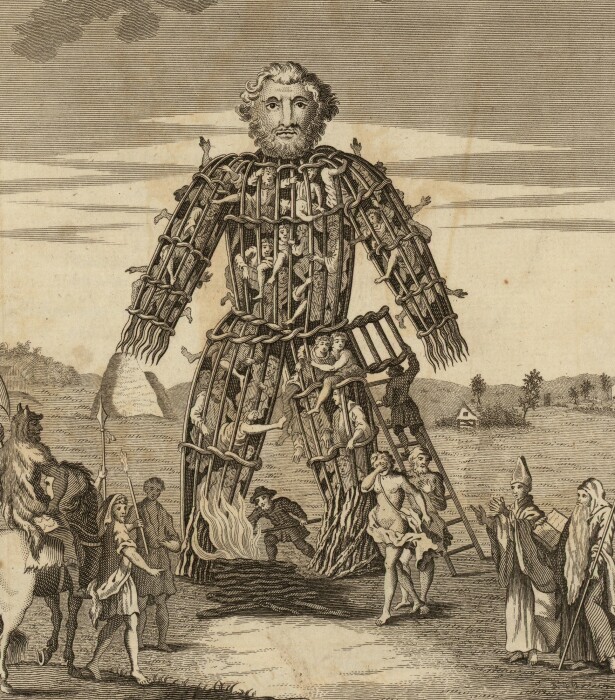 Иллюстрация плетеного человечка, XVIII век. \ Фото: vocesdebronceyhierro.es.