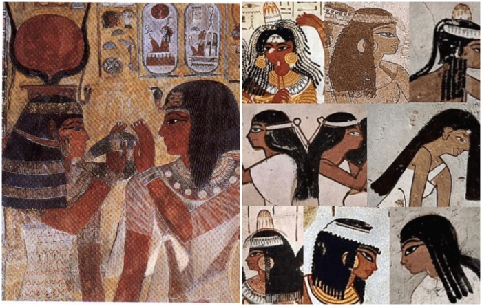 Древнеегипетские причёски.