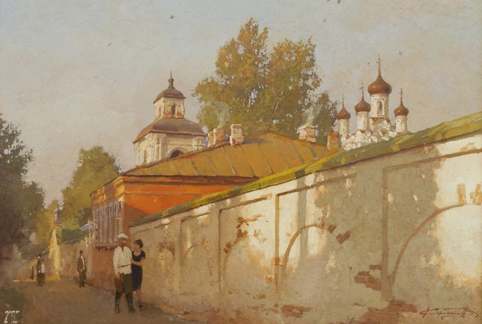 У стены Троицкого монастыря. Автор: Денис Коробков.