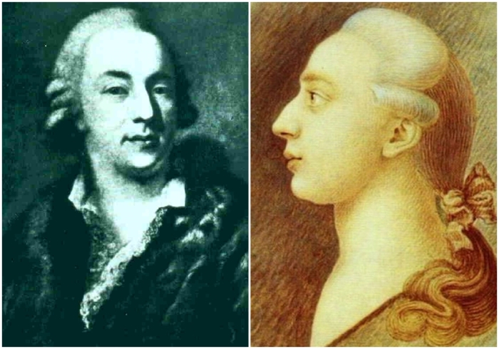 Слева направо: Портрет Казановы, написанный венецианским живописцем Алессандро Лонги. \ Джакомо Казанова.
