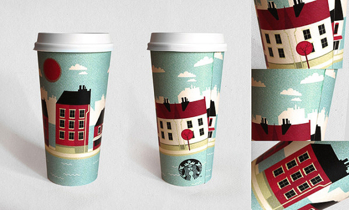 Starbucks Coffee Cup by Oksal Yesilok.