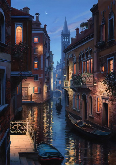 Вечер в Венеции. Автор: Евгений Лушпин.