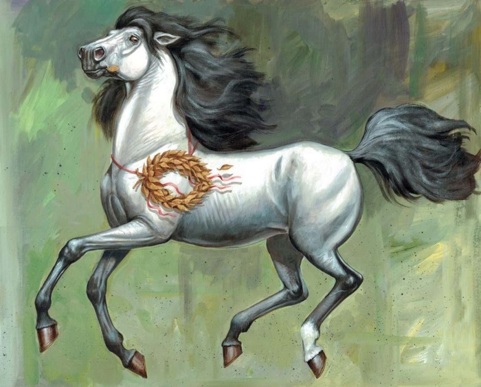 Любимый конь императора Калигулы — Инцитат. \ Фото: ranker.com (LunyakovArt).