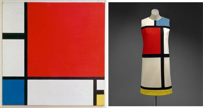  :   ,   ,  , 1930 .   Mondrian  Yves Saint Laurent,  / 1965 .  : yandex.ua.