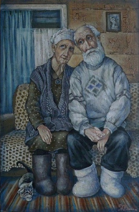 Бабушка и дедушка. Автор: Кира Панина.