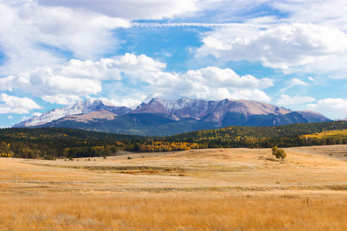 Поля и горы, Колорадо. Автор фото: Mark Flower.