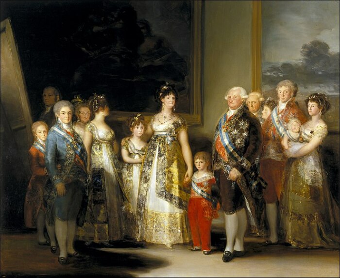 Семья Карла IV, Франсиско де Гойя. \ Фото: nl.m.wikipedia.org.