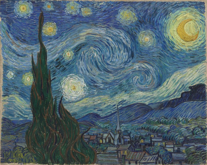 Звёздная ночь, Винсент Ван Гог, 1889 год. \ Фото: wovenmonkey.com.
