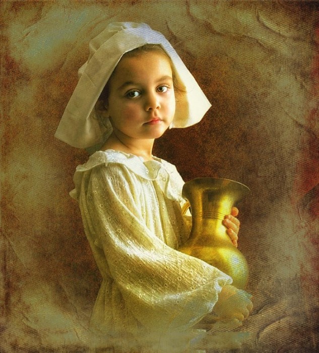 Девочка с вазой. Автор: Наталья Доменецкая.