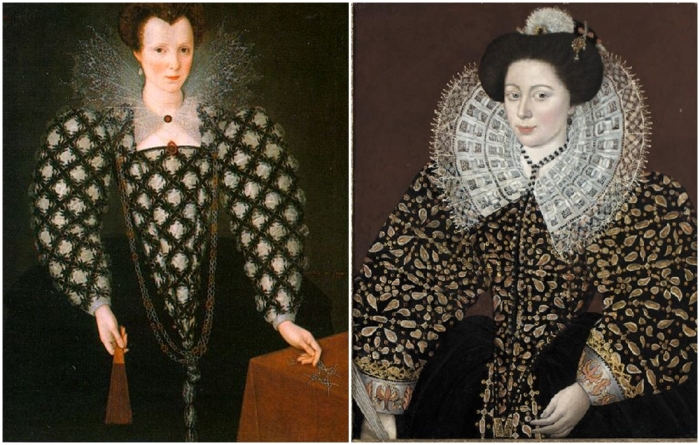 Слева направо: Мэри Рождерс, леди Харрингтон; работа М.Гирертса. \ Неизвестная дама, портрет приписывают В.Сегару.