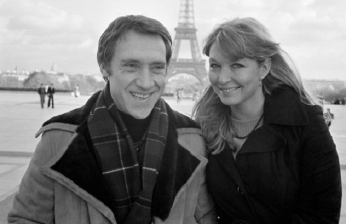 Владимир Высоцкий и Марина Влади в Париже, 1977 год.