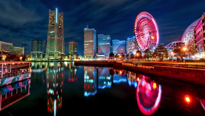  Вообще все японские города ночью выглядят потрясающе.