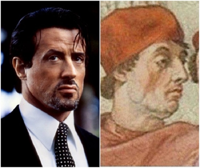 Сходство между американским актёром и папой Римским.