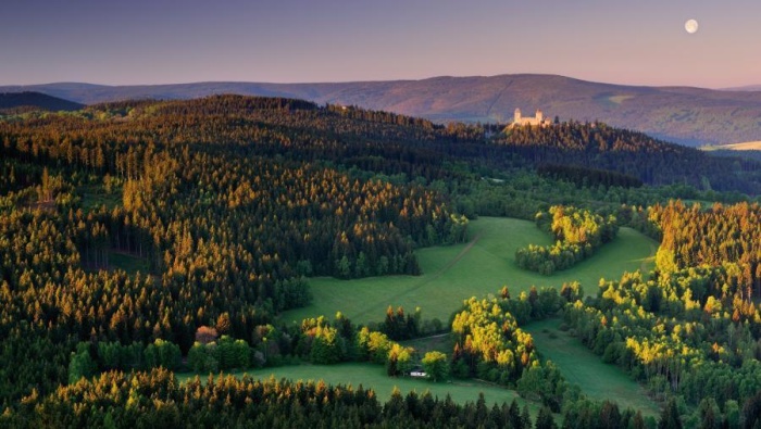 Самый крупный из национальных парков Чешской Республики.
