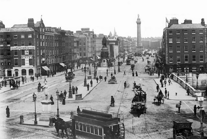 Улица О’Коннелла - важнейшая транспортная артерия Дублина, 1890 год.