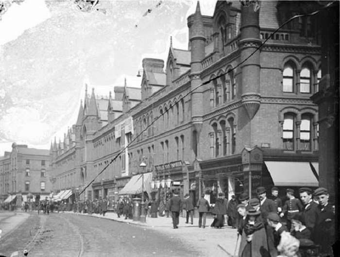 Джордж-стрит, Дублин, 1890 год.