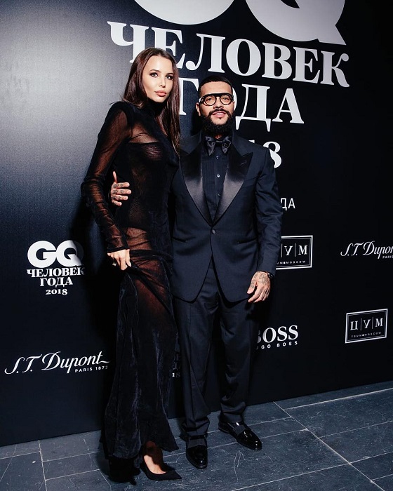 Мисс Россия 2014 Анастасия Решетова и звезда шоу бизнеса Тимоти на церемонии «Человек года-2018» по версии журнала GQ.