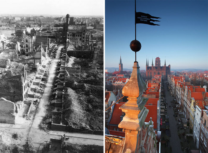 После восстановления стала гордостью современного Гданьска.