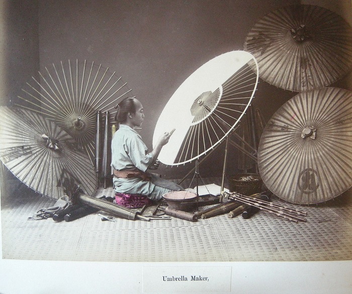 Методика изготовления вагаса (японского зонта) была несложной, но трудоемкой.