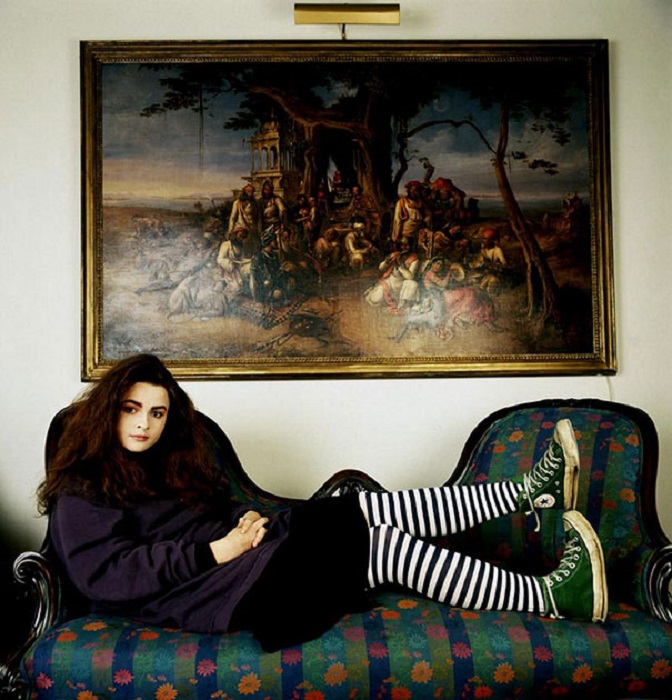 20-летняя Хелена Бонэм Картер на фотосесии. 1986 год.