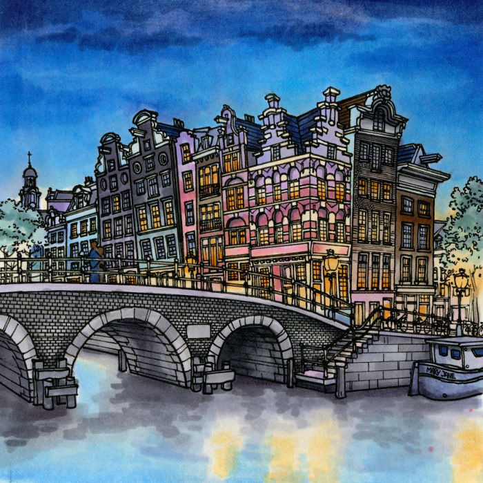 Торнеслейс – старейший и самый широкий арочный мост в Амстердаме, который сохранился в первоначальном состоянии с 1648 года.