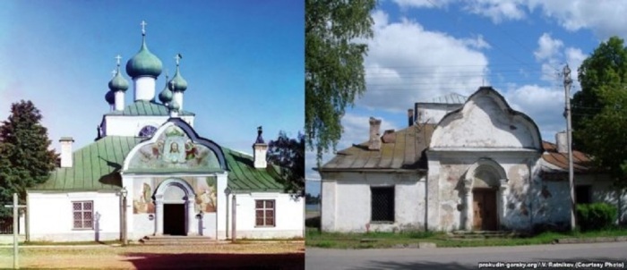 Бывшая церковь упраздненного в 1704 г. Николо-Медведского монастыря.