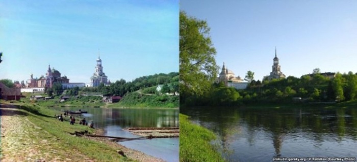 Вис с моста на Борисоглебский монастырь.