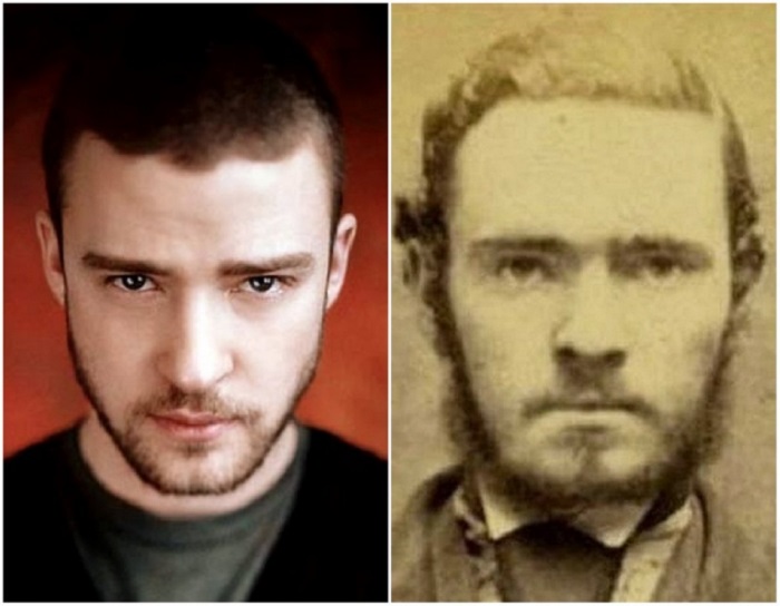 Сходство между американским певцом и неизвестным мужчиной из прошлого.