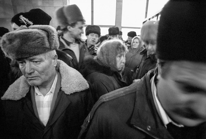 Пассажиры, застрявшие в московском аэропорту.