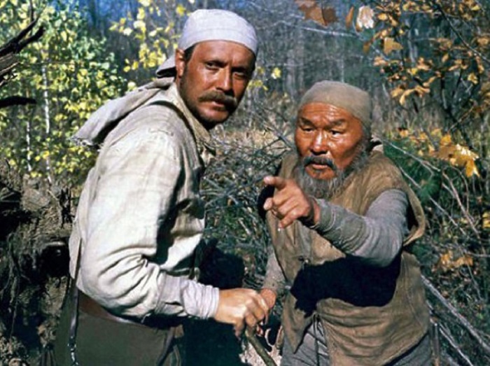 Максим Мунзук в роли Дерсу Узала в фильме Акиры Куросавы, 1975 года.