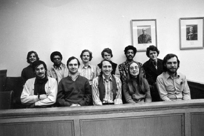 Хиллари и ее одноклассники с юридического факультета в Йельском университете.  1973 год.