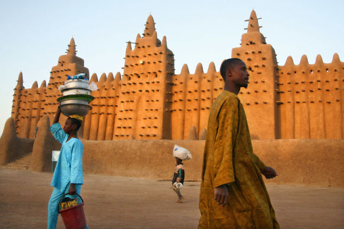 Наследие человечества-это самый красивый город в Мали.