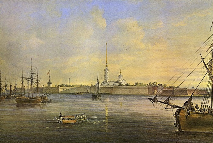Картина живописца-акварелиста Василия Семеновича Садовникова. 1847 год.