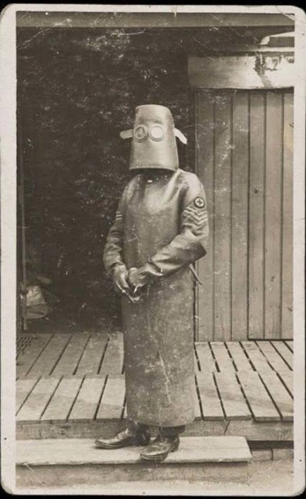 Костюм медсестры времен Первой мировой, (Франция, 1918-й год).