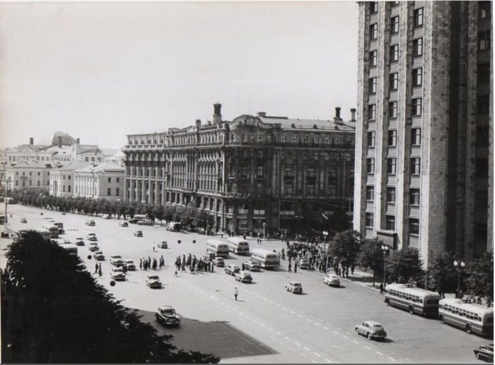 панорама города, 1956 год.