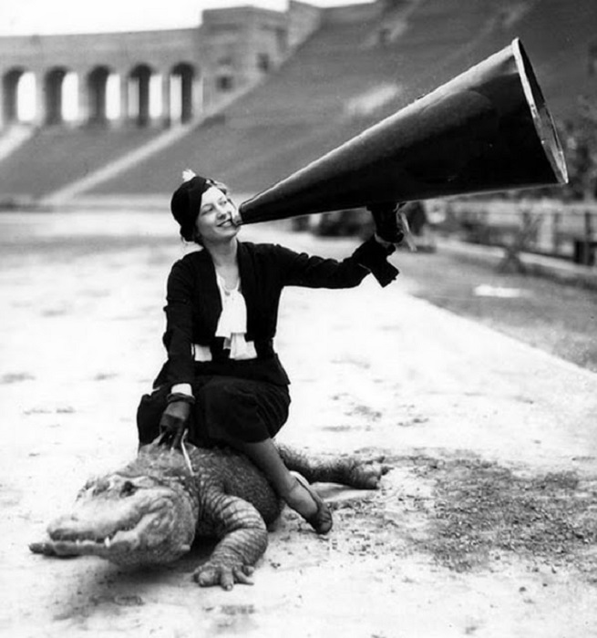 Езда на аллигаторе, 1930-е годы.