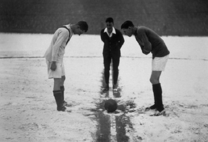 «Арсенал» vs «Манчестер Юнайтед» перед матчем, 1926 год.
