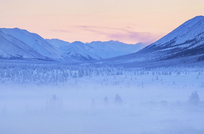 Северный полюс холода России и земли.