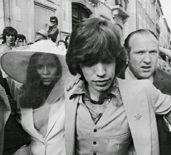 Свадьба британского рок-музыканта и модели, 1971 год.