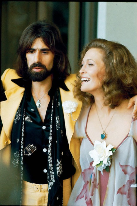 Свадьба американской актрисы и гитариста,1974 год.