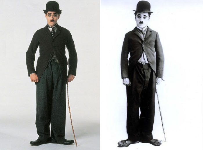 Роберт Дауни-младший в роли Чарли Чаплина, «Чаплин».