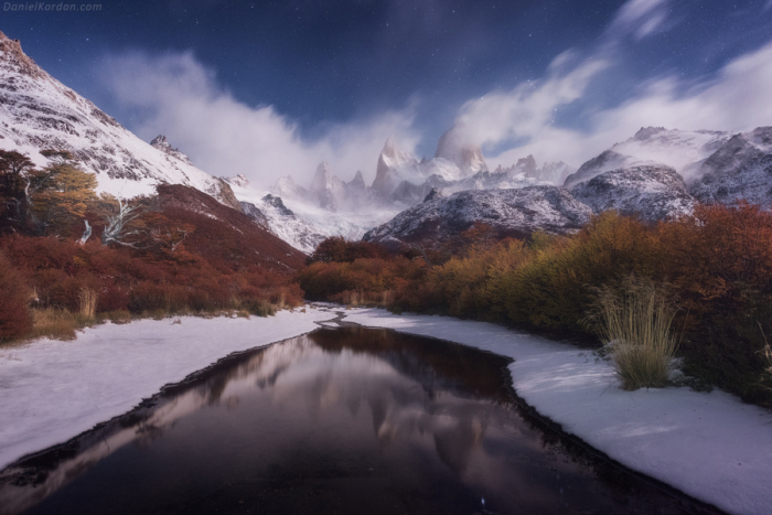 Вершина, расположенная в Патагонии в пограничной области между Аргентиной и Чили. Автор фотографии: Даниэль Кордан (Daniel Kordan).