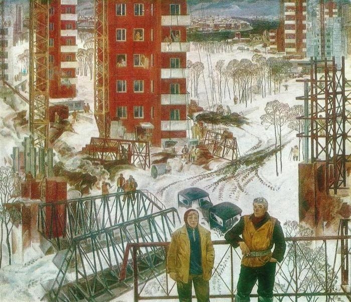 Автор плаката: Евгений Александрович Галунов, 1974 год.