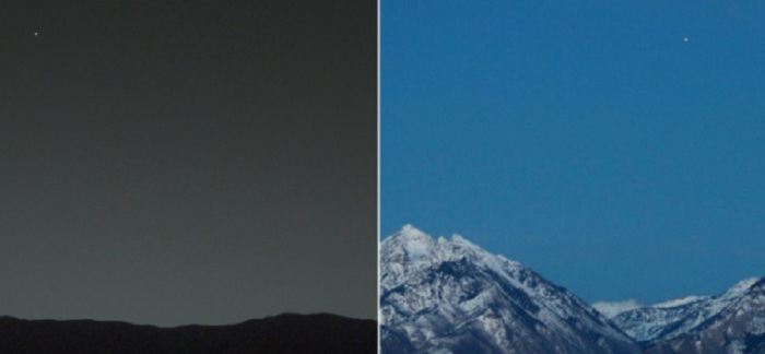 Впечатляющие снимки с двух разных планет Солнечной системы.